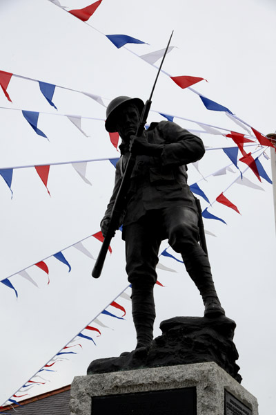 War Memorial in the center of Bushmills