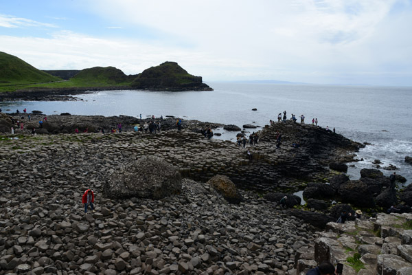 Across the sea on the Scottish island of Staffa, there are similar basalt columns aiding the myth of the Giant's Causeway