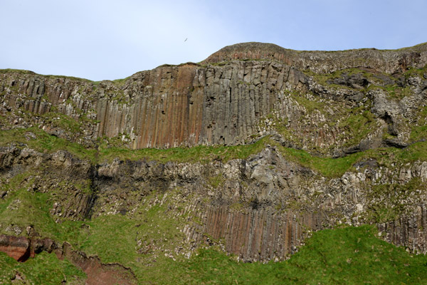 Basalt cliffs above the Amphitheater, Giant's Causeway