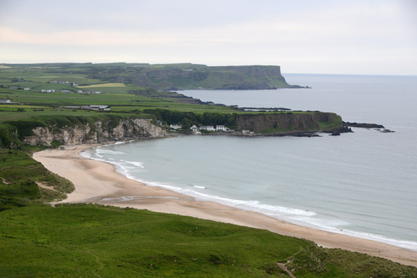 White Park Bay looking back towards the cliffs above the Giant's Causeway
