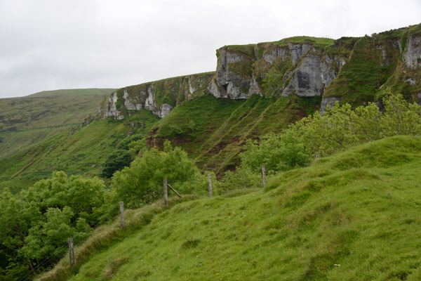 Cliffs above Murlough Bay
