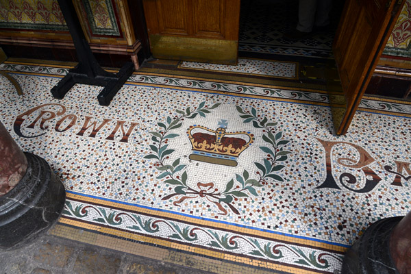 Mosaic floor, Crown Bar Belfast