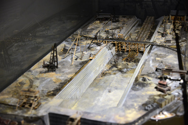 Model of a dry dock at Harland & Wolff, Belfast