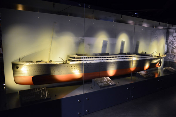 Model the Titanic's hull at the time of launch