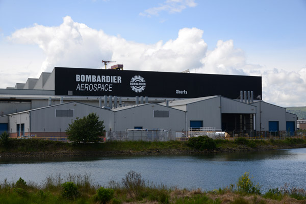 Shorts factory, Belfast, now part of Bombardier Aerospace 