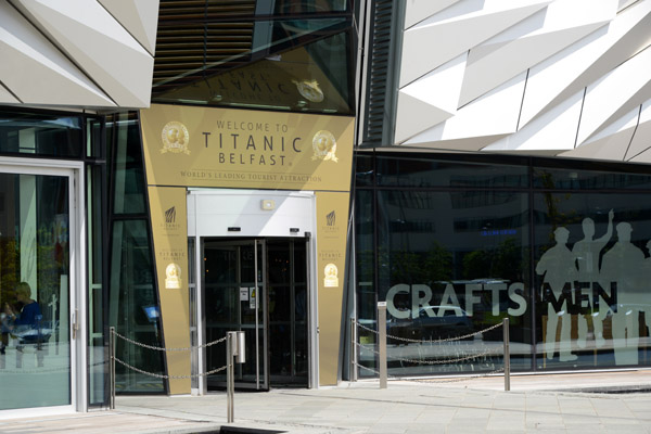 Entrance to Titanic Belfast, opened in 2012