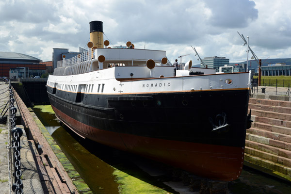SS Nomadic was built to ferry first and second class passengers to the Titanic and her sister ships