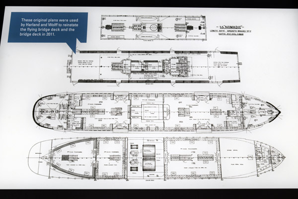Copies of the original plans of the SS Nomadic