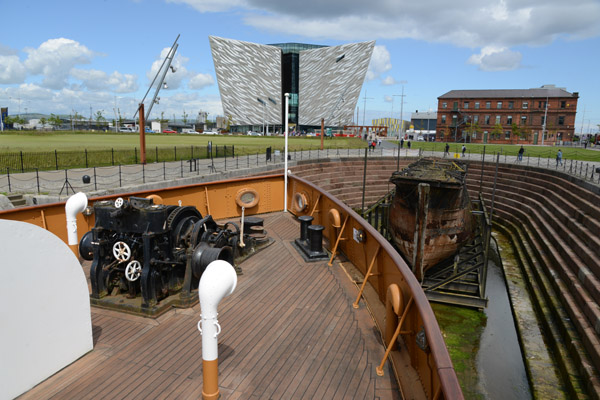 Winch on the bow of SS Nomadic