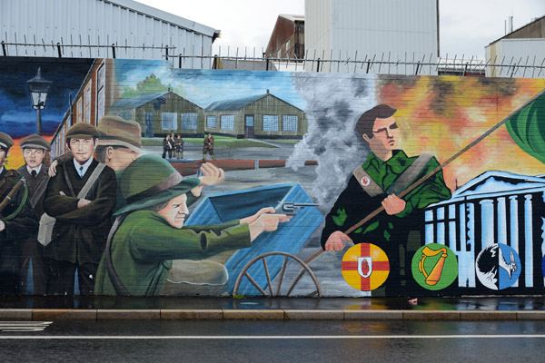Irish Political Murals, Divis Street, West Belfast