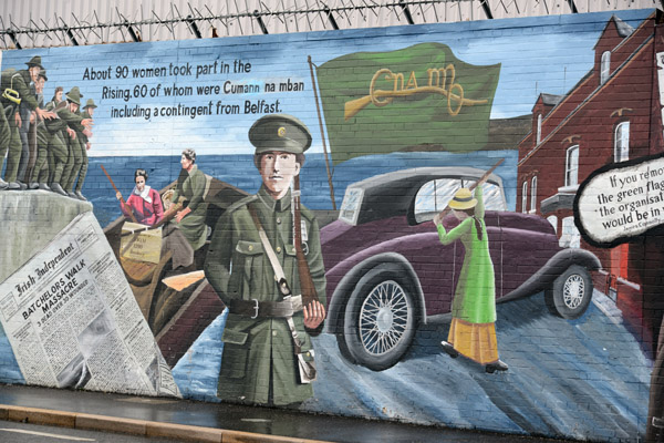 Divis Street Murals - Batchelors Walk Massacre, Dublin 1914