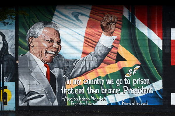 Solidarity Wall, Northumberland Street - Nelson Mandela