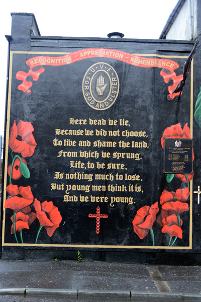 UVF 1st Battaion Belfast Brigade memorial 1973-1978