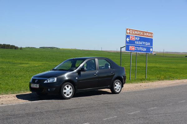 It was surprisingly easy to drive a rental car around Belarus