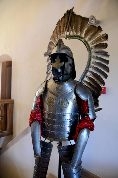 Half-suit of armor with feather decoration