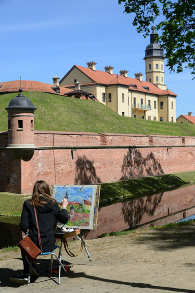 Artist at work, Nesvizh Castle