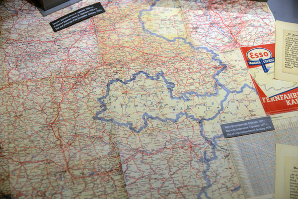 Esso road map of German after the annexation of Austria and the Sudetenland
