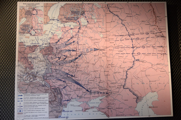 Map of Operation Barbarossa, the German invasion of the USSR, 1941
