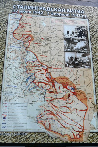 Map of the Battle of Stalingrad July 1942-February 1943