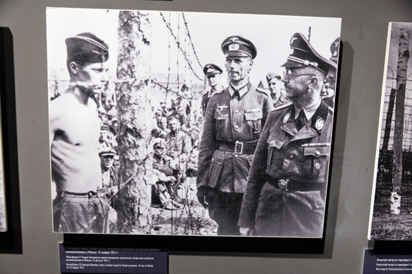 Reichsfuhrer SS Heinrich Himmler visiting a transit camp for Soviet POWs in Minsk, August 1941