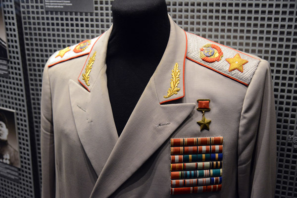 Uniform of a highly decorated Soviet officer