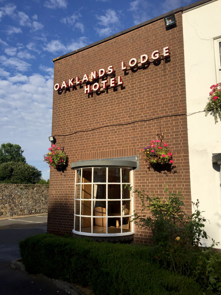 Well outside of the city, Oaklands Lodge Hotel