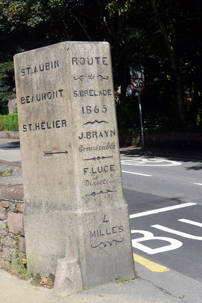 1865 mile marker, St. Berlade, Jersey