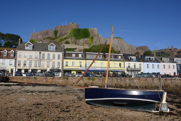 Low tide at Gorey Pier, Jersey