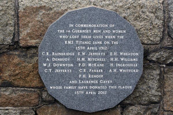 Titanic memorial, St. Peter Port, Guernsey