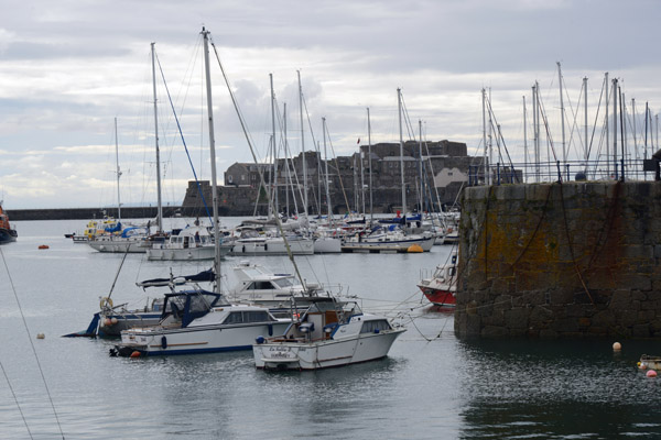 The Harbour, St. Peter Port, looking towards Castle Cornet
