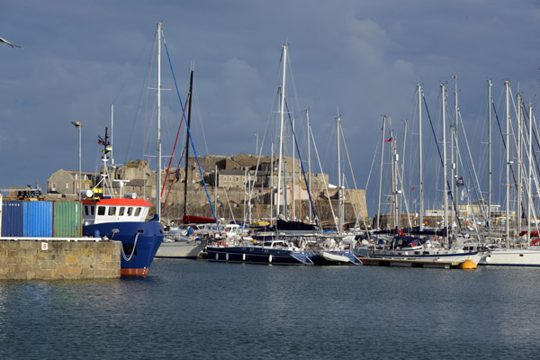The Harbour and Castle, St. Peter Port, Guernsey