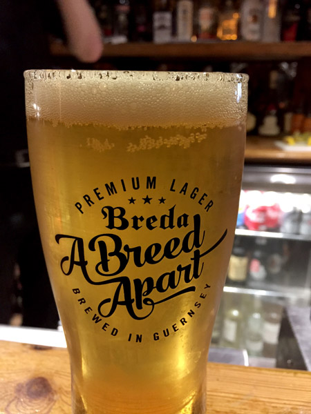 Breda Premium Lager, brewed in Guernsey
