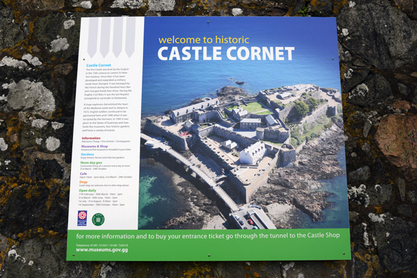 Information board, Castle Cornet