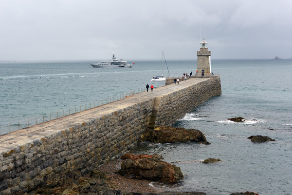 View of the Breakwater and Lighthouse from Castle Cornet