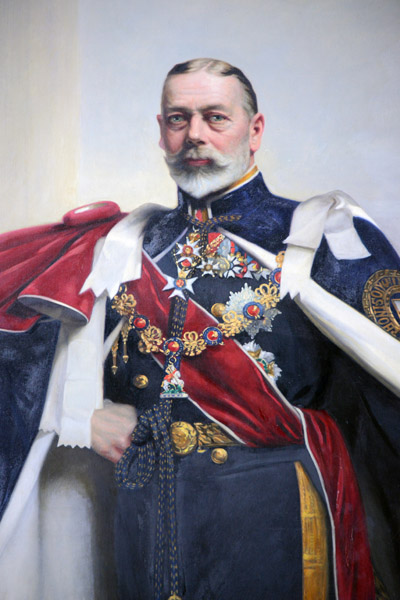 Portrait of King George V, Maritime Museum, Cornet Castle