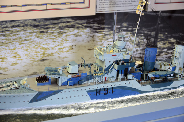 Model of the destroyer HMS Bulldog (H91), 1929-1945