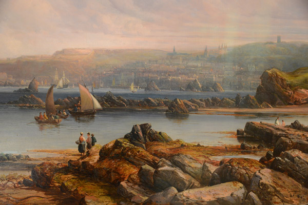 Painting of old St. Peter Port, Maritime Museum, Castle Cornet