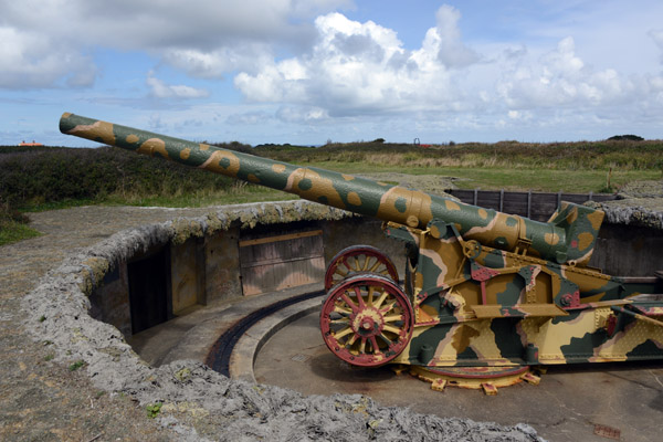 Batterie Dollmann's coastal artillery had a range of 22km