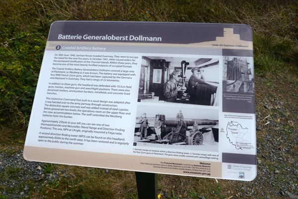 Information about Batterie Generaloberset Dolllmanm, Guernsey