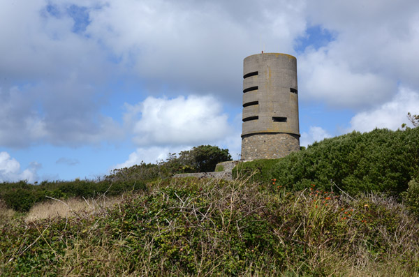 At Fort Saumarez, the Germans built their naval Observation Post on top of a Napoleonic Martello Tower