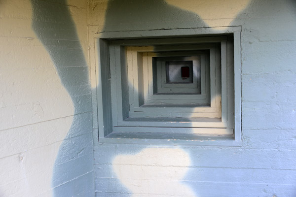 Gunport next to the entrance to the bunkers of Stützpunkt Rotenstein