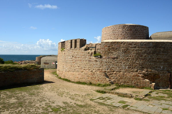 The Napoleonic defenses at Fort Hommet were modified by the Germans in WWII
