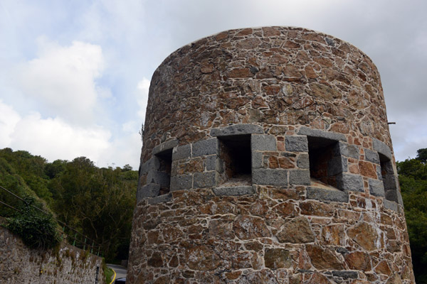 One of 15 loophole towers constructed after the start of the American Revolution