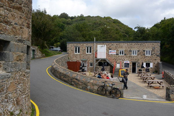 Petit Bôt Tearooms next to the tower, Guernsey