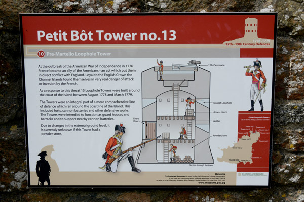 Le Petit Bôt Tower no. 13, 1778-1779