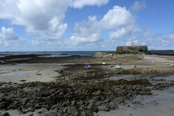 Low tide at Fort Grey, Rocquaine Bay, Guernsey