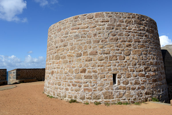 Fort Hommet, one of 3 Martello Towers on Guernsey, 1804