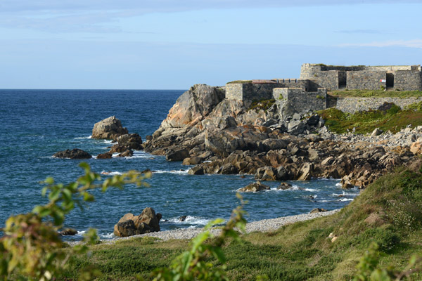 Fort Le Marchant, on the northeastern headlands of Guernsey