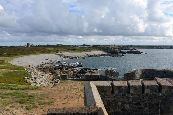 L'Ancresse Bay from Fort Le Marchant