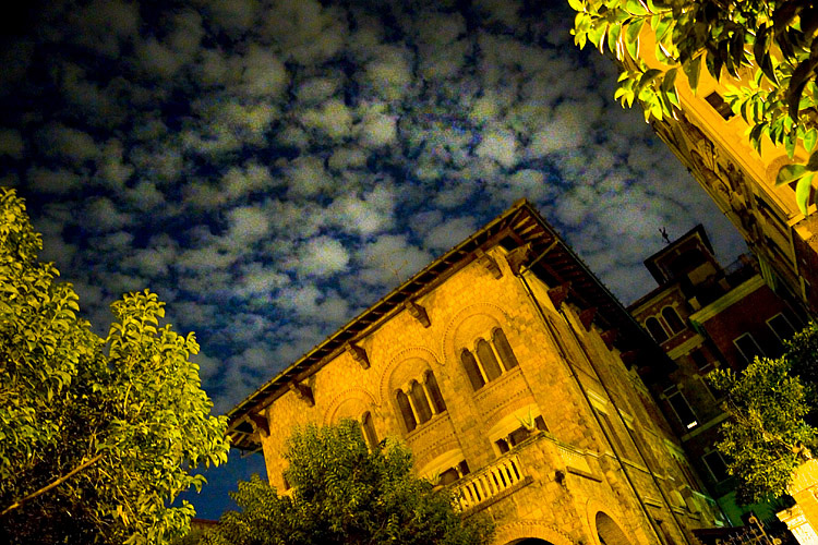 Rome, and the clouds look down